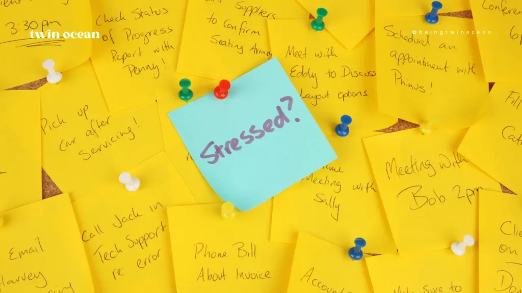 A graphic image with sticky notes