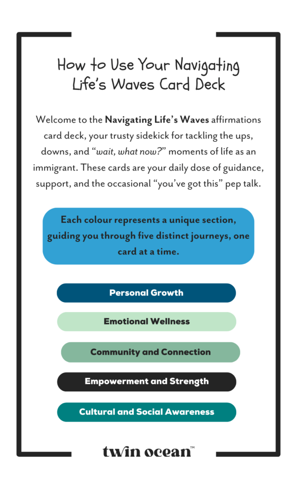 Navigating Life's Waves Affirmation Cards - Image 2